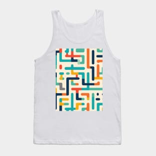 Maze of Dreams: Pastel Labyrinth Journey Tank Top